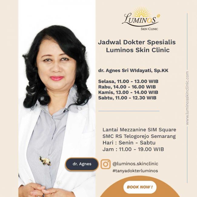 dr. Agnes Sri Widayati, Sp.KK Dokter Kulit Semarang - Photo by Luminos Skin Clinic Site