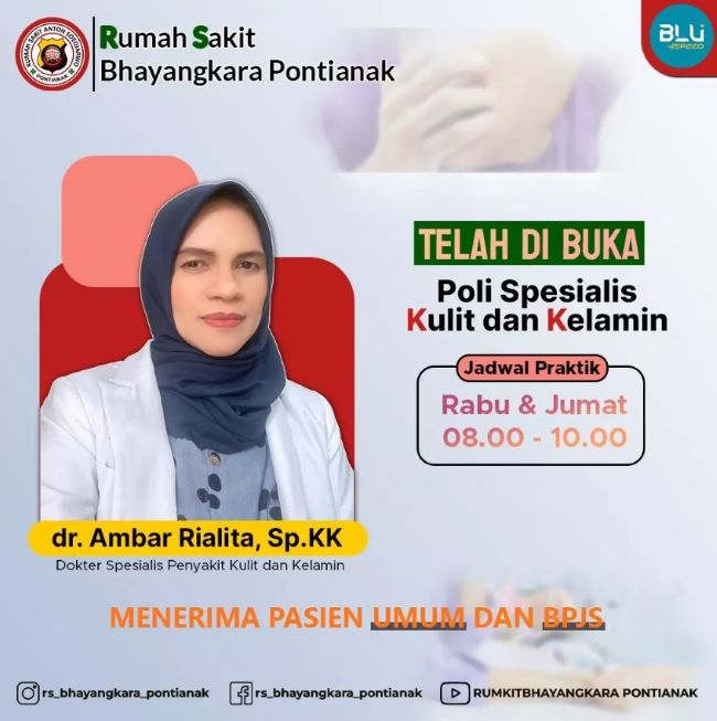 dr. Ambar Rialita, Sp.KK Dokter Kulit Pontianak - Photo by Instagram