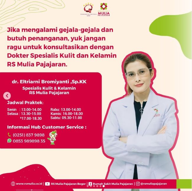 dr. Eltriarni Bromiyanti, Sp.KK Dokter Kulit Bogor - Photo by Instagram