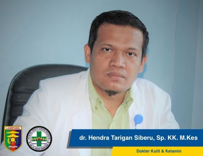 dr. Hendra Tarigan Sibero, Sp.KK, FINSDV Dokter Kulit di Bandar Lampung - Photo by RSUDAM Site