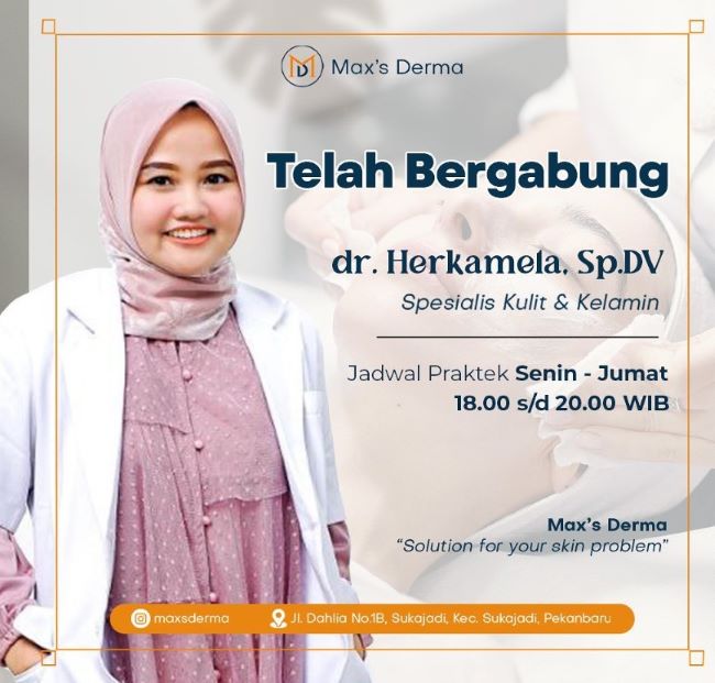 dr. Herkamela, Sp.DV Dokter Kulit Pekanbaru - Photo by Instagram
