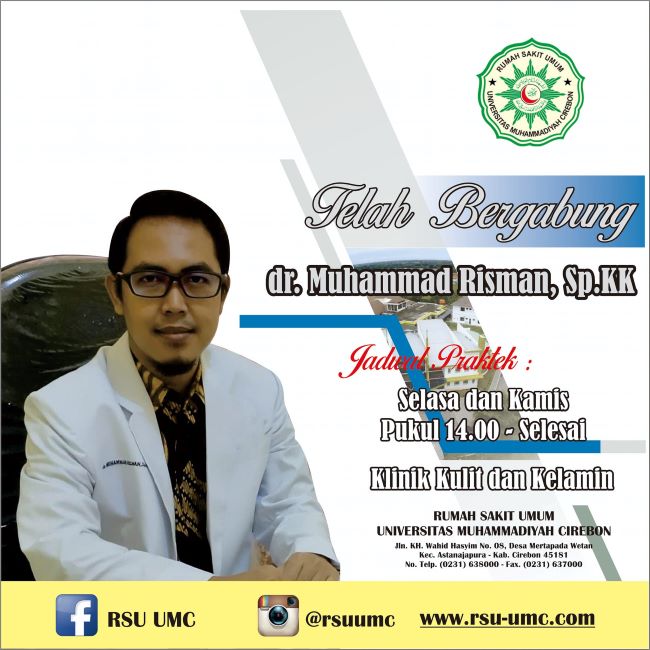 dr. Muhammad Risman, Sp.KK Dokter Kulit Cirebon - Photo by Facebook