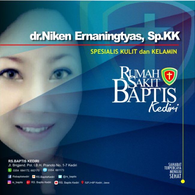 dr. Niken Ernaningtyas, Sp.KK Dokter Kulit Kediri - Photo by RS Baptis Kediri Twitter