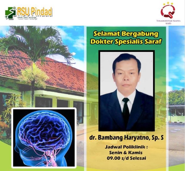dr. Bambang Haryatno, Sp.S Dokter Saraf di Malang - Photo by RS Pindad Turen Instagram