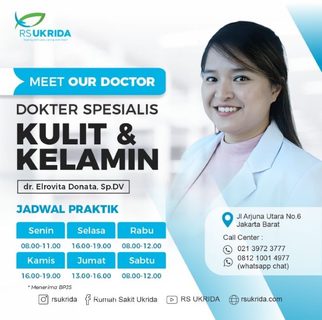 dr. Elrovita Donata, Sp.DV Dokter Kulit Jakarta Barat - Photo by RS Ukrida Instagram