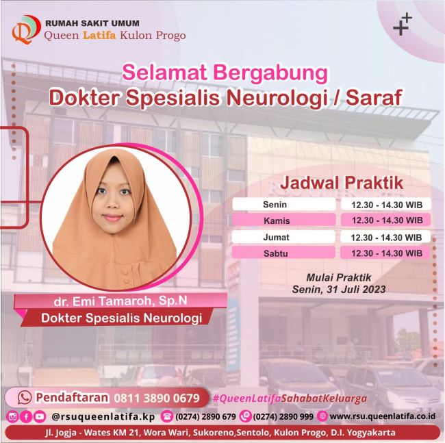 dr. Emi Tamaroh, Sp.N Dokter Saraf Jogja - Photo by Rumah Sakit Umum Queen Latifa