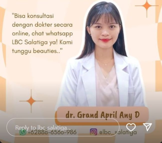 dr. Grand April Any Daeli Dokter Kulit Salatiga - Photo by IG