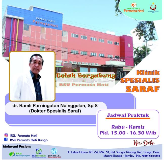 dr. Ramli Parningotan Nainggolan, Sp.S Dokter Saraf di Jambi - Photo by RS Permata Hati Facebook